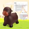 EVERICH TOY Bouncy Bull Hopping Toys, Brown Bouncy Horse Animal Hopper Ride-On, Inflatable Bull Riding Toys for Boys Girls, Birthday Gift for 18 Months 2 3 4 5 6 Years Old Toddler view 4