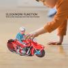 RiToEasysports Clockwork Motorcycle Toy, Retro Wind Up Motorbike Mechanical Iron Toy for Kids Adults Collection view 3