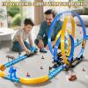 PEADUCK Slot Car Games Race Cars Toys for Boys Kids Age 5-7, Toy Cars Track Set with 4 Slot Cars, Loop Track and Jump Ramp, Slot Car Race Track Sets for 3 4 5 6 7 8+ Year Old Boy Girl Birthday Gifts view 2