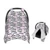 Muishi Skull and Black Stripes Baby Car Seat Canopy Nursing Cover for Newborn Car Seat Breastfeeding Covers Blanket Newborn Shower Gift view 1