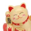 Lucky Wealth, Solar Powered Cute Waving Cat Good Luck Wealth Welcoming Home Display Car Decor (Yellow) view 2