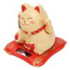 Lucky Wealth, Solar Powered Cute Waving Cat Good Luck Wealth Welcoming Home Display Car Decor (Yellow) view 4