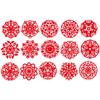 30PCS/70PCS Chinese Paper Cutting Kit, Red Fun Paper Art Crafts Kits for Window Decoration Spring Festival Chinese New Year Celebration Activity, Creative Handmade Paper-Cut view 1