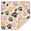 Kigai Colorful Dog Paws Baby Play Mat for Floor and Playpen 50x50 inch Non-Slip Baby Activity Playmat Waterproof Foldable Crawling Mat for Infants Toddlers view 1