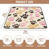 Kigai Colorful Dog Paws Baby Play Mat for Floor and Playpen 50x50 inch Non-Slip Baby Activity Playmat Waterproof Foldable Crawling Mat for Infants Toddlers view 3