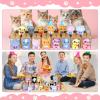 60 Pcs Adopt A Cat Party Favors Include 20 Mini Stuffed Kittens 20 Foldable Kraft Boxes 20 Birthday Hats Cat Party Favors Mini Plush Stuffed Animals for Adopt A Kitty Cat Party Supplies Gifts view 4