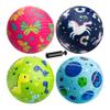 ZOOJOY Pack of 4 Playground Balls, 6" Rubber Bouncy Kickball Set for Toddlers Ages 1-6, Indoor & Outdoor Dodgeball Balls for Kids with 2 Hand Pumps & Gift Boxes  Fun School & Party Toys view 1