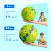 ZOOJOY Pack of 4 Playground Balls, 6" Rubber Bouncy Kickball Set for Toddlers Ages 1-6, Indoor & Outdoor Dodgeball Balls for Kids with 2 Hand Pumps & Gift Boxes  Fun School & Party Toys view 3
