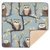 Kigai Sloth Leaves Baby Play Mat for Floor and Playpen 50x50 inch Non-Slip Baby Activity Playmat Waterproof Foldable Crawling Mat for Infants Toddlers view 1