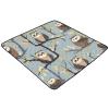 Kigai Sloth Leaves Baby Play Mat for Floor and Playpen 50x50 inch Non-Slip Baby Activity Playmat Waterproof Foldable Crawling Mat for Infants Toddlers view 2