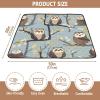 Kigai Sloth Leaves Baby Play Mat for Floor and Playpen 50x50 inch Non-Slip Baby Activity Playmat Waterproof Foldable Crawling Mat for Infants Toddlers view 3