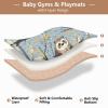 Kigai Sloth Leaves Baby Play Mat for Floor and Playpen 50x50 inch Non-Slip Baby Activity Playmat Waterproof Foldable Crawling Mat for Infants Toddlers view 4