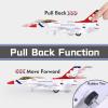 Crelloci Diecast Metal Alloy Fighter Jet Military Airplane Toy with Mist Spray, Lights & Sounds, Pull Back Function Army Air Force Aircraft for Kids, Toddlers Ages 3+, Gift for Boys Girls (White) view 4