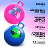 ZOOJOY Hopper Ball 2 Pack, 18 in Bouncy Ball with Handle for Kids, Unicorn & Dinosaur Girls Boys Toys for Indoor Outdoor, Best Inflatable Active Play Toys Gifts for 3 4 5 6 7 8 Yr Old Girls Boys view 2