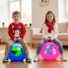 ZOOJOY Hopper Ball 2 Pack, 18 in Bouncy Ball with Handle for Kids, Unicorn & Dinosaur Girls Boys Toys for Indoor Outdoor, Best Inflatable Active Play Toys Gifts for 3 4 5 6 7 8 Yr Old Girls Boys view 4