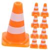 BRIGHTFUFU 40pcs Mini Traffic Sign Decorations Roadblock Signs for Educational Teaching for Traffic Awareness and Playtime Activities view 1