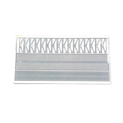 1:144 Remote Control Simulation Model Ship Stainless Steel Perforated Three-Speed Railing with Grid