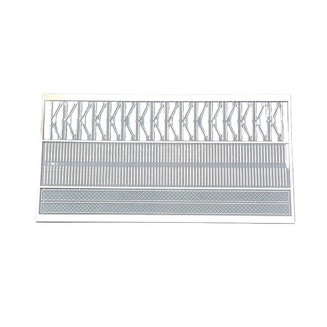 1:144 Remote Control Simulation Model Ship Stainless Steel Perforated Three-Speed Railing with Grid