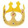 Apausvcm Gold King Crown for Kids Birthday - Sparkling Rhinestone Party Crown with Adjustable Strap, Soft Fabric Hat for Boys Girls Adults, Premium Birthday Party Supplies & Photo Props for Halloween view 1