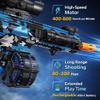 Electric Gel Ball Blaster, High Speed Automatic Splatter Ball Blaster with 60000+ and Goggles, JIFTOK Rechargeable Splatter Ball Toys for Outdoor Activities Shooting Game Party Favors-Blue Black view 2
