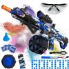 Electric Gel Ball Blaster, High Speed Automatic Splatter Ball Blaster with 60000+ and Goggles, Rechargeable Splatter Ball Toys for Outdoor Activities Shooting Game Party Favor- Blue view 1