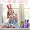 3D Printed Easter Bunny Egg Set, 3D Printed Bunny Eggs with Bunny Inside, 3D Printed Bunny Toys with Egg, 3D Printing Rabbit Eggs Easter Gift Ideas Family Fun Easter Surprise (Blue) view 2