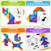 CZTCDP Travel Magnetic Tangram Puzzle - 3D Building Blocks for Road & Plane Travel STEM Toy with 360 Shape Dissection Puzzles & Brain Teasers, Educational IQ Gift for Kids & Adults view 4