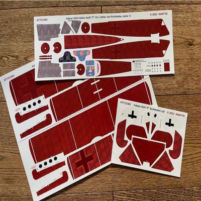 Aviattic ATT32365 1/32 Fokker DVII F Ltn Lothar von Richthofen, Jasta 11 (red)