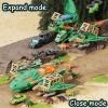 Frontoytall Jumbo Dinosaur Toys for Kids 3-5, 12 Mini Dinosaurs & 6 Truck Carrier Cars, Birthday Gifts Toys for 3 4 5+ Year Old Boy, Create a Dino World, Educational Figures, Dinosaur Play Set view 3