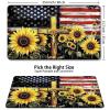 Card Game Playmat for MTG & TCG, 24x14 inch Non-Slip Magic Playmat, Durable Rubber Surface, Ideal for Card Games & Board Games, Portable with Storage Bag, American Flag view 2
