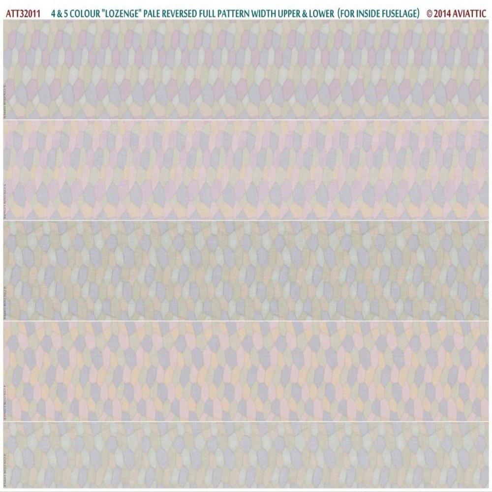 Aviattic ATT32011 1/32 4 and 5 Colour Lozenge Pale Pattern Upper Lower fuselage