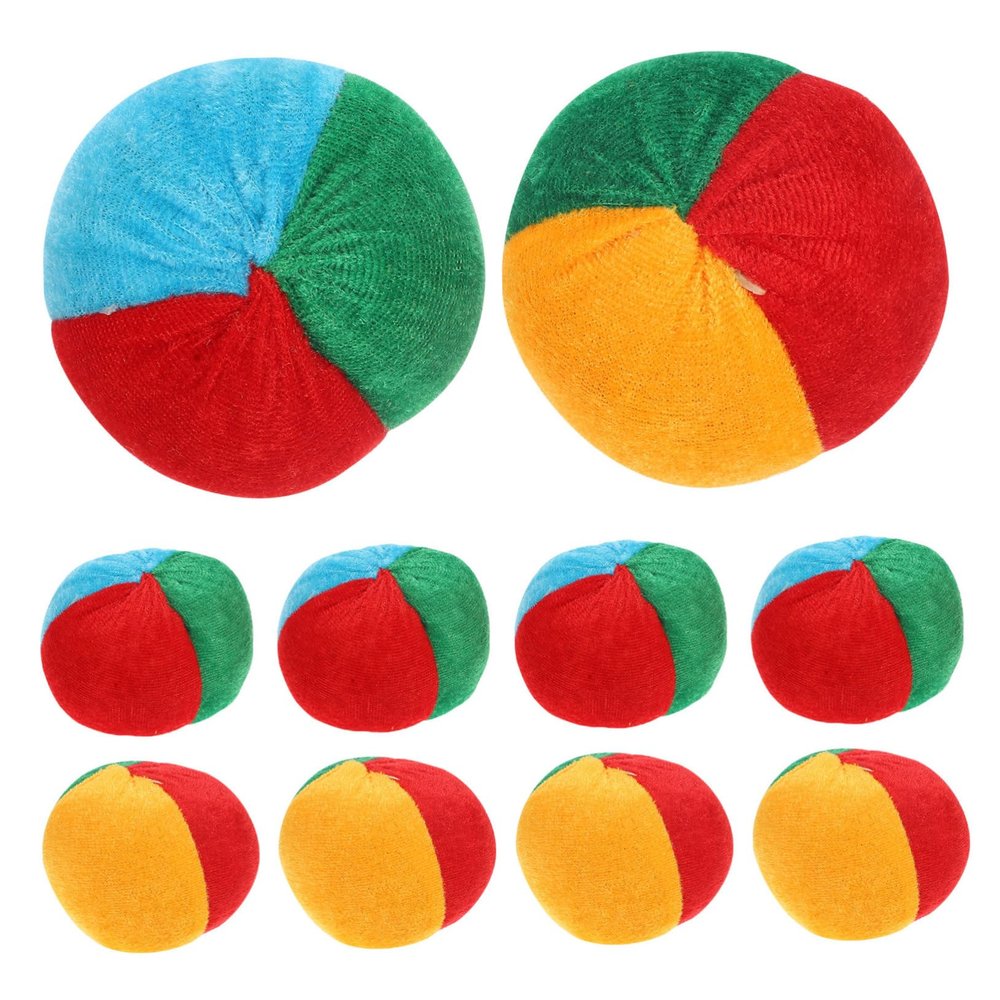 CORHAD 10pcs Pumpkin-Shaped Bean Bags for Toss Game Soft Sandbags for Boys and Girls for Parties Carnivals and Family Gatherings