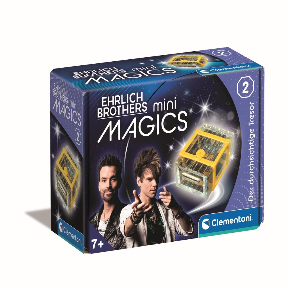 Clementoni Ehrlich Brothers 59388 The Transparent Safe - Magic & Illusion for Children - Magic Box as an Entry to Magic - Magic Trick for Children from 7 Years