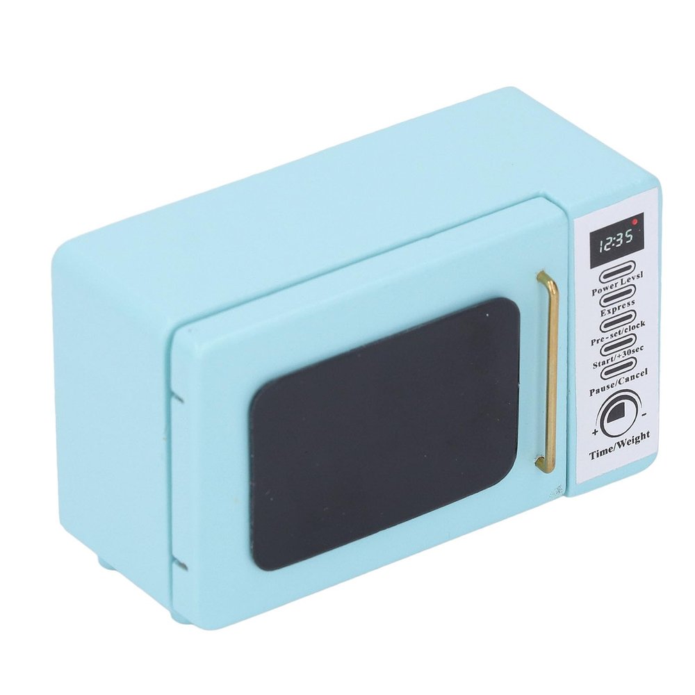 1:12 Miniature Microwave Simulation Mini Kitchen Appliance Exquisite Dollhouse Kitchen Accessories, Dollhouse Microwave, Innovative Play