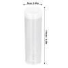 10 Pack Clear Plastic Dollar Tubes, Quarter Dollar Penny Tube Large Dollars Round Storage Tubes with Screw on Lid for 25mm Bill Collection Supplies view 4