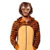 Hosfairy 1Pcs Halloween Tiger Half Face Mask Tiger Animal Mask for Easter Halloween Christmas Masquerade Party Costume Cosplay Props (Yellow) view 2
