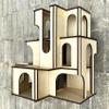 1:12 Miniature Cloud House, Wooden Dollhouse, Diy Kit view 4