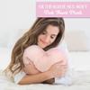 1i4 Group Cozy Microwavable Plush Toys - Heated Stuffed Heart Shape - Heatable Coolable Bedtime Comfort Plushie - Pink view 2