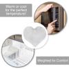 1i4 Group Cozy Microwavable Plush Toys - Heated Stuffed Heart Shape - Heatable Coolable Bedtime Comfort Plushie - Gray view 3