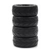 for HSP for Tamiya for TT01 for TT02 for Sakura for Kyosho 1/10 4pcs Hard Plastic RC On-Road Solid Wheels and Tires 12mm Hex RC Car Parts view 2