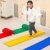 LLTCMAOYI Creative Children's Sports Plastic Balance Touch Board Track to Train Children's Physical Coordination,Yellow view 2