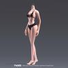 1/6 Scale Female Action Figure Body, 12 inches Miniature Seamless Realistic Soft Flexible Pale Skin Normal Bust Female Action Figure Body Model with Detachable 5 Pairs of Hand & 2 Pairs of Feet Shapes view 4