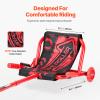 Happybuy Ride-On Scooter, 132 lbs Load Capacity, Swing Side-to-Side for Exciting Zig-Zag Motion, Drifting Toy for Ages 4+, Suitable for Indoor & Outdoor Use, Red view 4