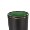 5Pcs PU Leather Dice Cup Set with 20 Dot Dices Exquisite Hand Feeling Black Shaking Box for Bar Home view 3