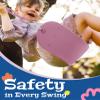 2 Pack Heavy Duty Swing Seats with 66" Rust-Resistant Chains, Swing Set Accessories Replacement with Quick Links, Kids Swings Supports 330 lbs for Outdoor Playground Trees, Pink view 2