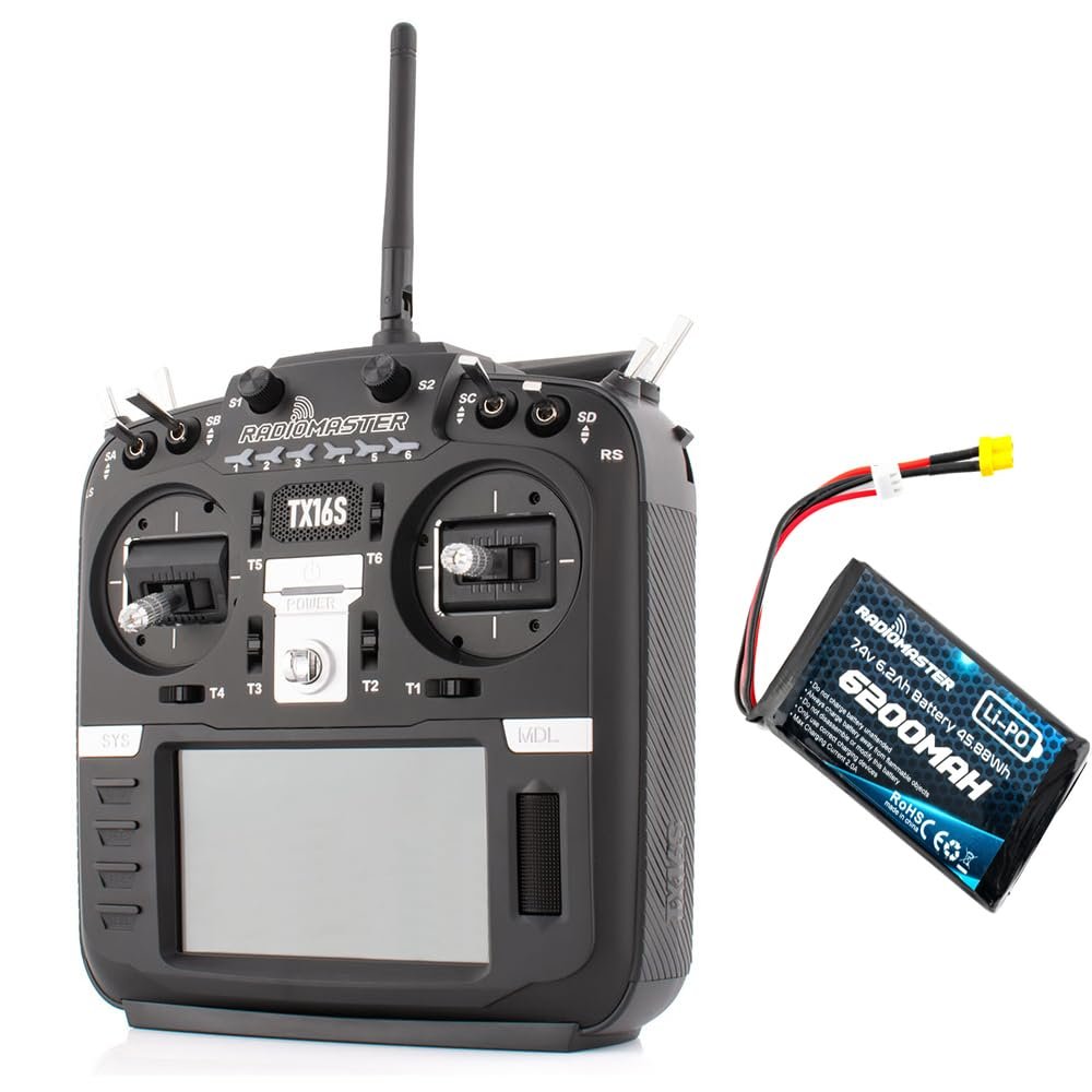 RadioMaster TX16S MKII V4.0 16CH 2.4G Hall Gimbals ELRS 4in1 Transmitter Remote Control Support EDGETX OPENTX (ELRS Mode 2 with 6200)
