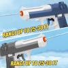2 Pack Water Gun Squirt Guns for Kids - Mini Water Blaster Soaker 100cc Capacity Water Pistol Toys, Ideal Summer Gifts for Swimming Pool Beach Outdoor Water Toys for Boys Girls Toddlers (Blue Gray) view 2