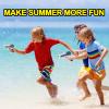 2 Pack Water Gun Squirt Guns for Kids - Mini Water Blaster Soaker 100cc Capacity Water Pistol Toys, Ideal Summer Gifts for Swimming Pool Beach Outdoor Water Toys for Boys Girls Toddlers (Blue Gray) view 4