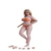 1/12 Scale Female Figure 6inch Female TBLeague Super Flexible Pale Skin Slightly Fat Large Bust Miniature Action Figure Collectible T05A view 1