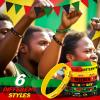 Poen 120 Pcs Happy Juneteenth Day Party Favors Juneteenth Silicone Bracelets Black Freedom Day Rubber Wristbands 1865 Black American Independence Bracelets for Adults(Fresh Style) view 4